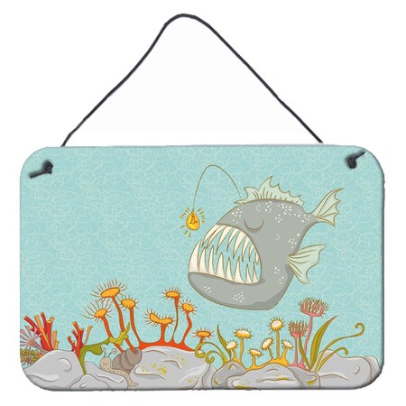 Carolines Treasures Frog Fish Scene Wall Or Door Hanging Prints BB8536DS812